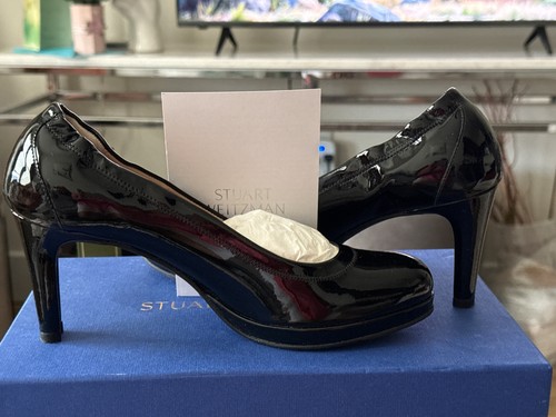 stuart weitzman Rania Black Patent