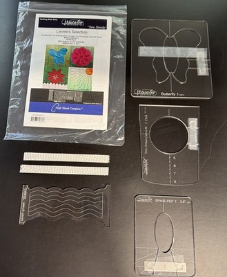 HIGH SHANK Westalee Sew Steady LEONIE S SELECTION Free Motion Quilting Templates