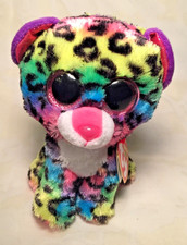 Ty Beanie Boo's Collection Dotty the Leopard Glitter Eyes Plush Stuffed Animal