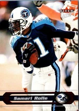 2002 Ultra Samari Rolle #189 Tennessee Titans Football Card