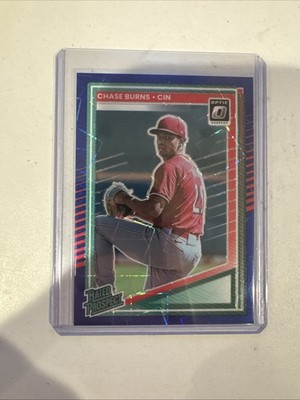 2025 Panini Donruss - Optic Rated Prospects Chase Burns #146 Blue Velocity #4346