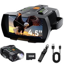4K Night Vision Goggles for Adults: 4.5" HD Large Screen Digital Night Vision...