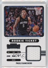 2022-23 Panini Contenders Rookie Ticket Swatches Paolo Banchero #RTS-PBO 1o15