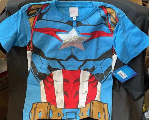 Marvel Avengers Captain America Kids 2pc Set Tshirt with Joggers Size 4 - 第 1/3 張圖片