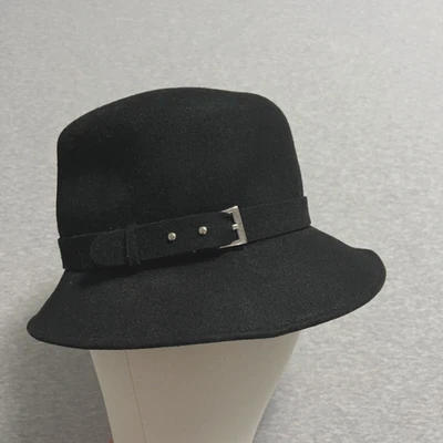 Vintage betmar Union Label Rhinestone banded Wool Fedora black hat size S/M EUC Fedora Brown Vintage Hats for Women for sale | eBay main image 4