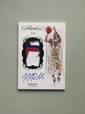 2017 Panini Flawless Jersey Patch Autograph Emerald JJ Redick /5 Philadelphia