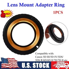 Adapter for M42 Lens for Canon EOS EF Mount to 5DIV 6DII Gold Adjustable 1PCS