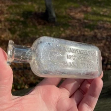 Antique PICTORIAL Apothecary Carpenter Plano TEXAS Medicine / Pharmacy Bottle TX