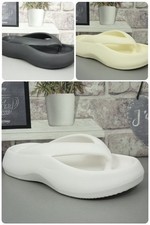 womens chunky eva toe post sandals thong flip flops ladies pillow platform new