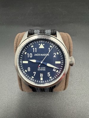 Jack Mason JM-A101-004 Pilot Watch Classical Navy Men's - Very