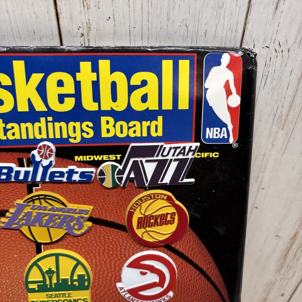 RARE Vintage 1988-91 NBA Basketball Magnetic Team Standing Board 25 Team Magnets - Image 3 of 4