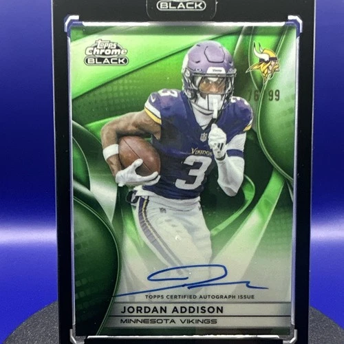 2025 Topps Chrome Jordan Addison Chrome Autographs (RAW)