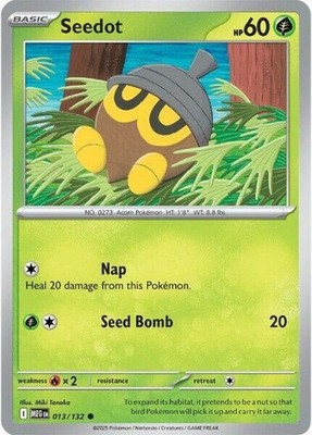 Seedot - 013/132 - Common - Near Mint - Mega Evolution - Base Set