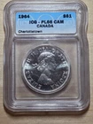 Canada 1-Dollar coin, 1964. KM# 58, .800 silver. Charlottetown. ICG graded.