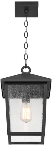 John Timberland Westmont 15 3/4" High Sand Black Outdoor Hanging Light - Picture 6 of 9