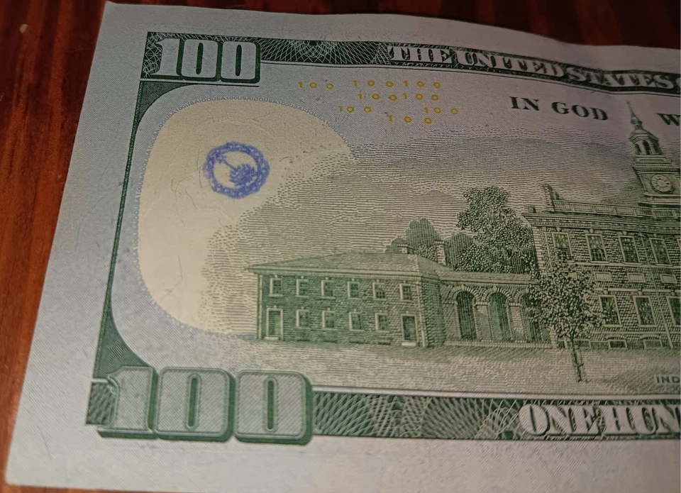 $100 Bill U.S. Currency Fancy Serial Number Mixed Ladder LB 01235746 K 2009A - Image 4 of 4