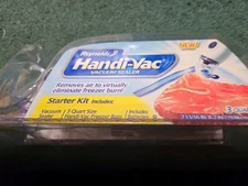 Reynolds Handi-Vac Hand Pump Vacuum Sealer Freezer Storage Bag Starter Kit 