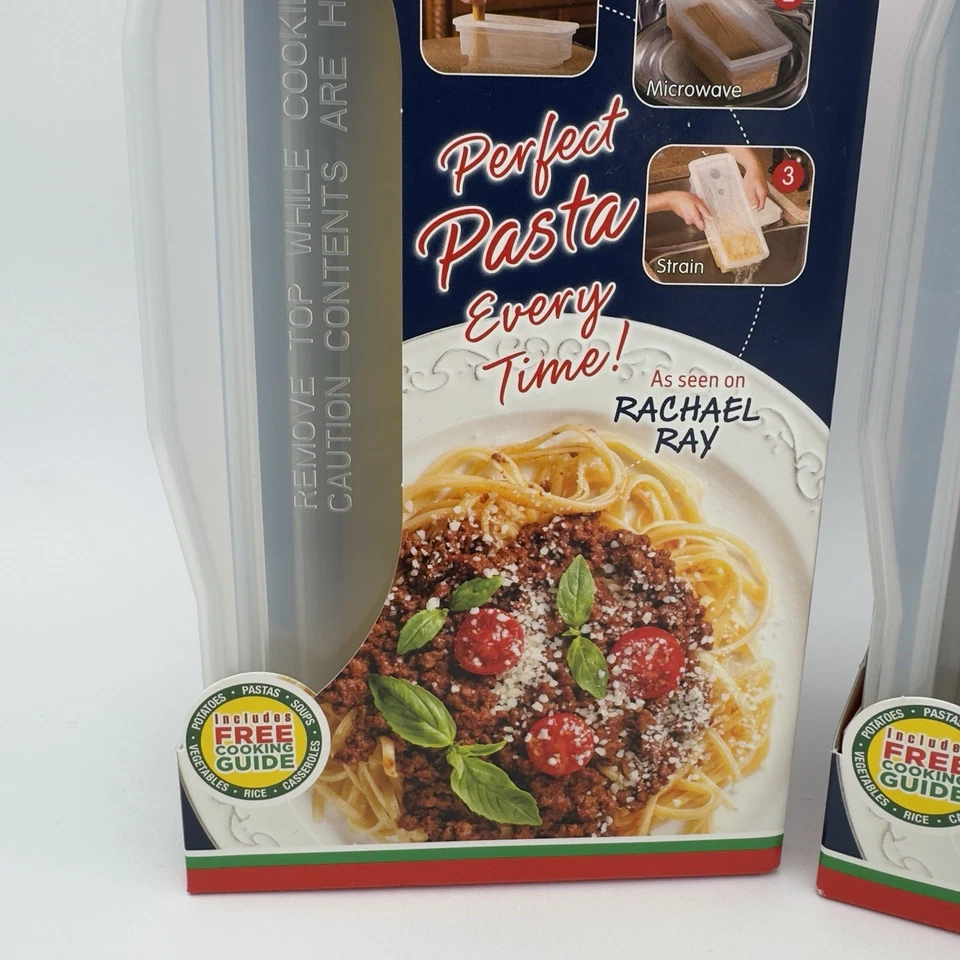 FASTA PASTA MICROWAVE COOKER & STRAINER SEEN ON RACHEL RAY Perfect Pasta New! - Image 3 of 4