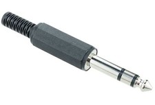 10 x 6.35mm Stereo Insulated Jack Plug Audio Connector