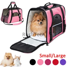 Pet Dog Cat Carrier Bag Soft Sided Comfort Travel Tote Case Airline Approved US