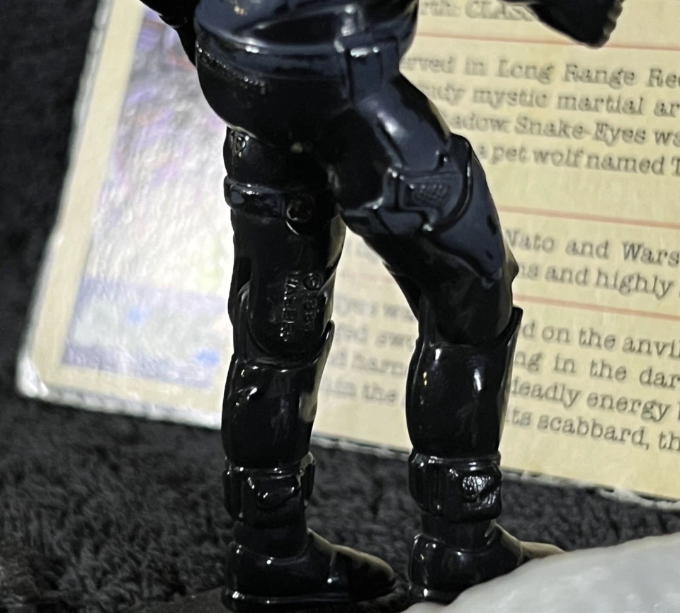 Snake Eyes V2 1985 • completo • tarjetero vintage • G.I. JOE UN VERDADERO HÉROE AMERICANO Foto 4 de 4