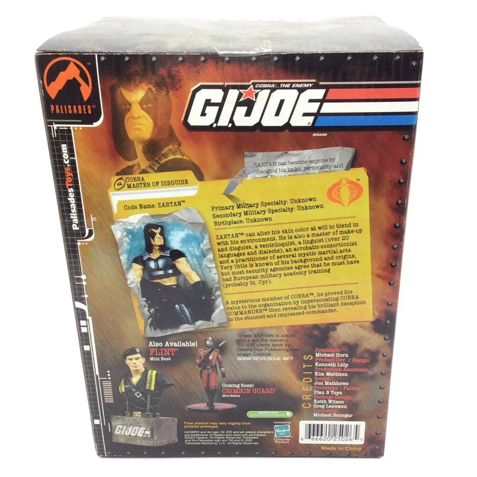 Palisades Toys G.I. MINI ESTATUA DE JOE ZARTAN Edición Limitada 2003 Foto 3 de 4