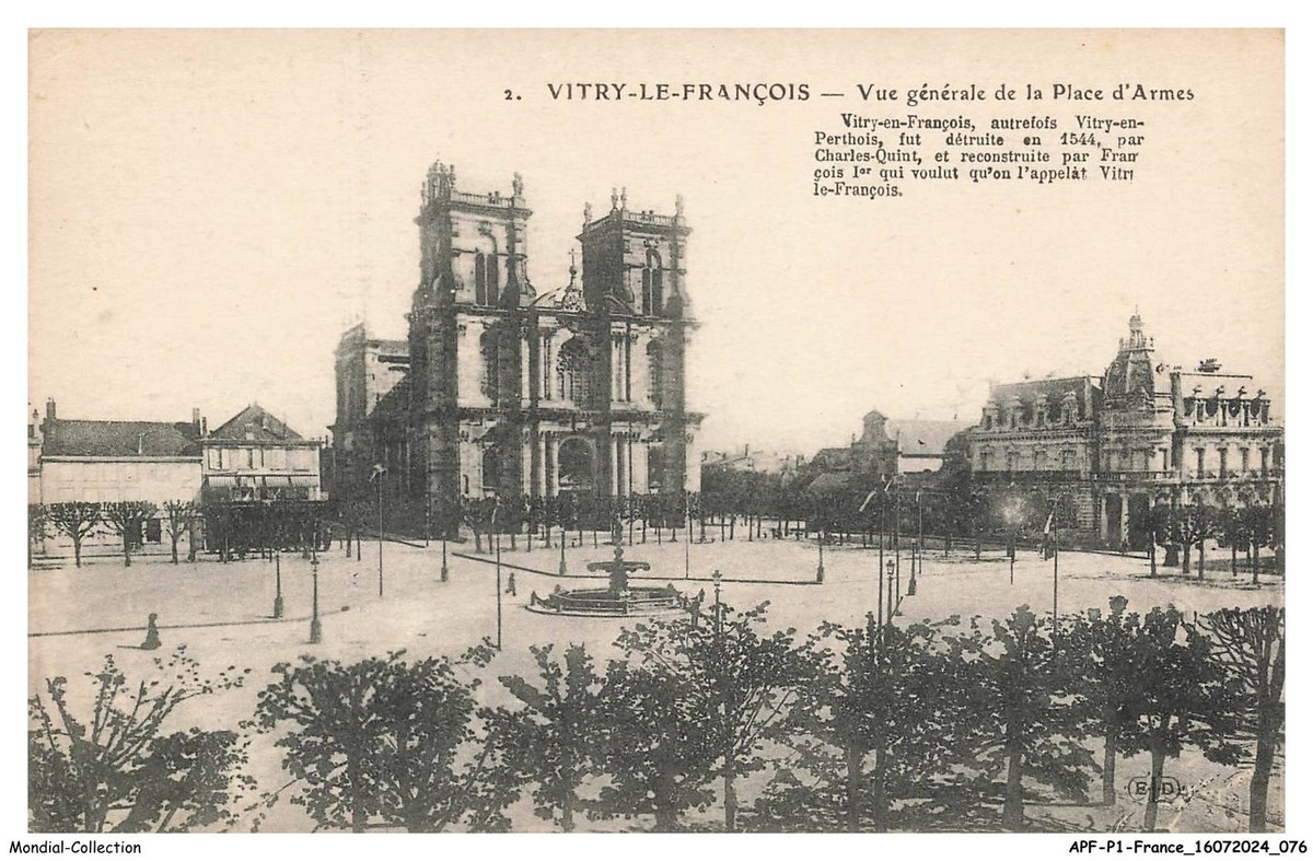 APFP1-0039-51 - VITRY-LE-FRANCOIS - vue gnrale de la place d'armes | eBay