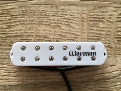 Warman Maelstrom Bridge position single coil size guitar humbucker pickup white