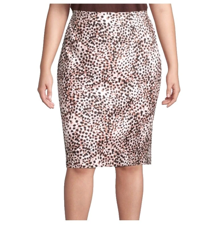 Cotton Animal Print Plus Size Skirts for Women