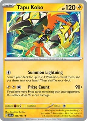 Tapu Koko 65/191 Rare Holo | Surging Sparks | Pokemon Card | eBay Tapu Koko 65/191 Rare Holo | Surging Sparks | Pokemon Card | eBay