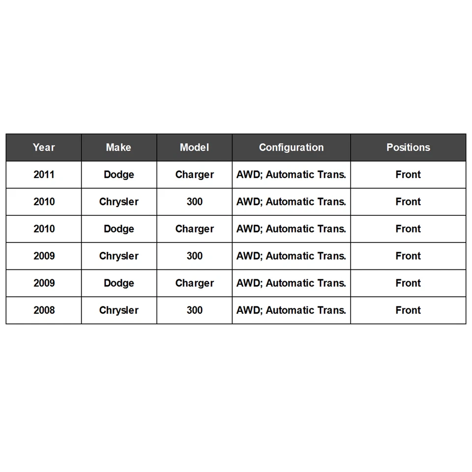 Fits Chrysler 300 Dodge Charger Magnum New Drive Shaft Front DriveShaft 936-400 Foto 4 de 4