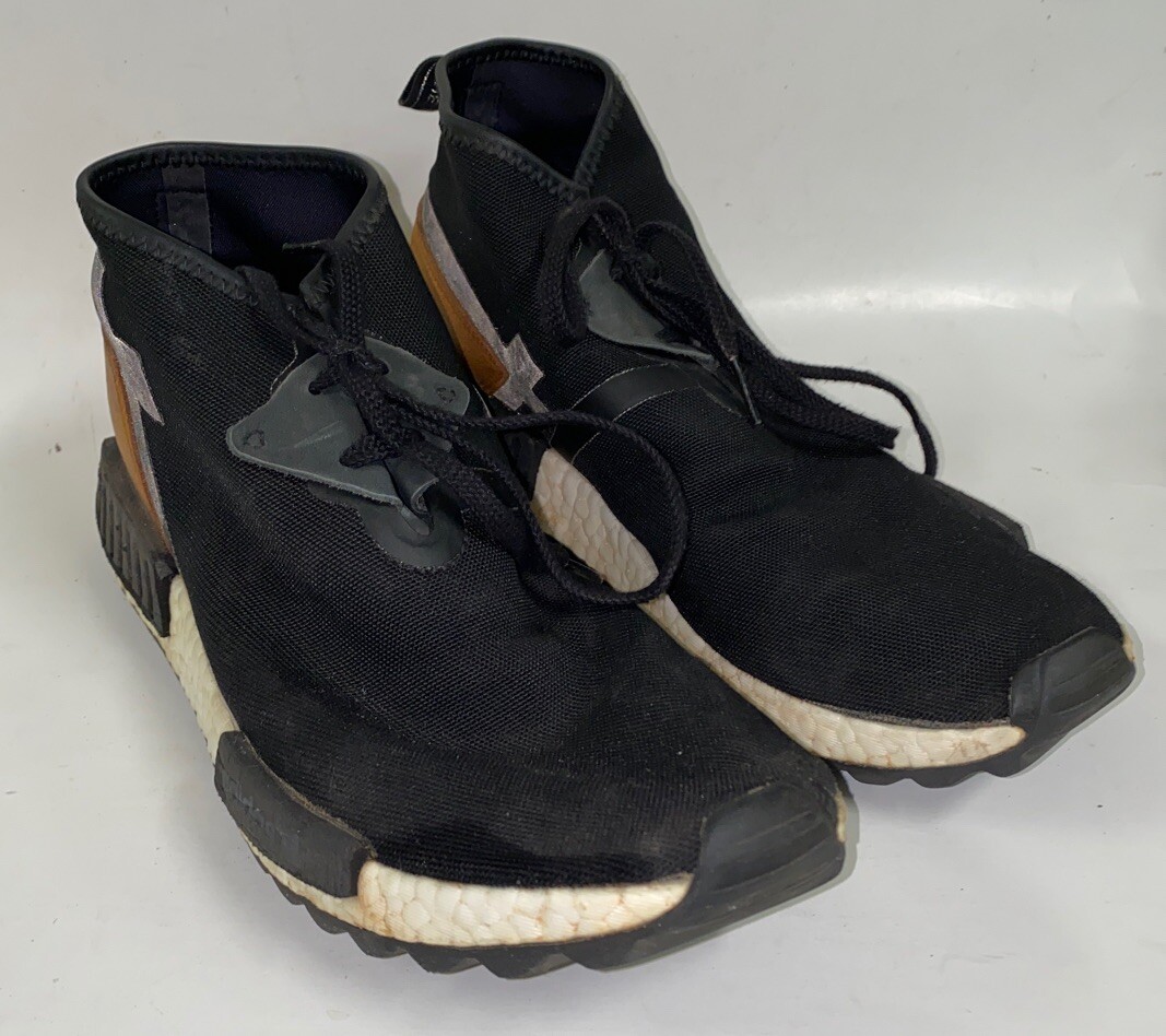 Adidas Mens Black Lace Up Mid Top Shoes Size 11 | eBay display picture 1