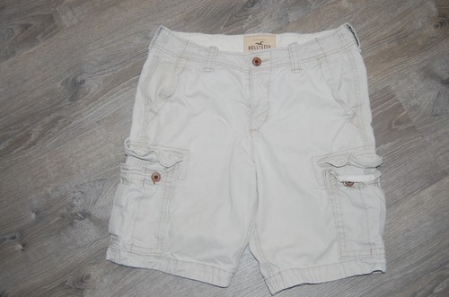 Hollister California Cargo Shorts Herren Größe 31 Beige Khaki 100% Baumwolle