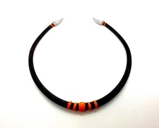 Hand Painted Miraculous Collar Necklace Made of 3D Printed TPU (Flexible Rubber)
