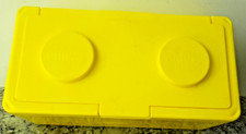 Vintage CHUBS Stackable EMPTY Baby Wipes Box YELLOW Lego Block