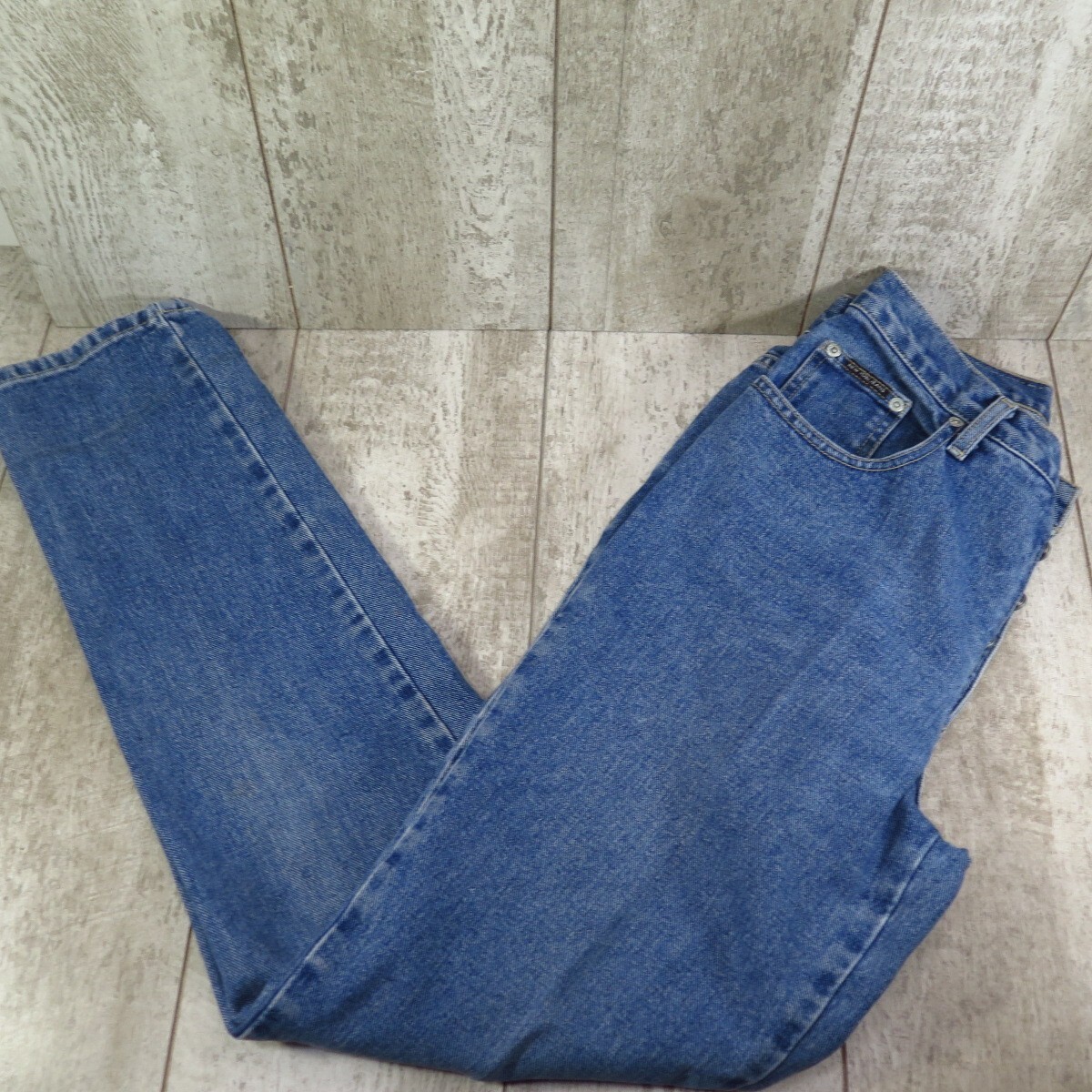 New York High-Waisted Jeans（blue）25 New York NY Jeans Blue Denim Button Front Women's High Rise Size 8