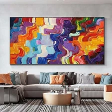 Hand Painted Oil Painting On Canvas Abstract Wall Art Home Decor Modern X282