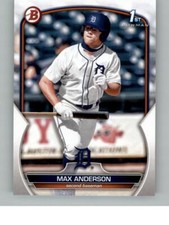 2023 Bowman Draft Max Anderson BD-144 Detroit Tigers