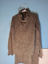 Express Womens Fuzzy Turtleneck Sweater Size S
