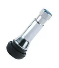 50 x Chrome Tyre Wheel Valve TR414 AC Tubeless Snap-in Stems Alloy Steel Wheel