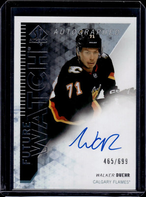 2023-24 SP Authentic '13-14 Retro Future Watch Autographs Walker Duehr 465/699