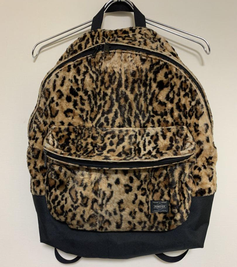 Yoshida PORTER HEADPORTER Backpack LEOPARD Fake Fur Fluffy Yoshida PORTER HEADPORTER Backpack LEOPARD Fake Fur Fluffy