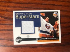 Brian Trottier 2001-02 Upper Deck Stanley Cup Superstars Jersey PATCH SC-BT HOF