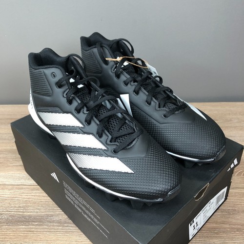 Adidas Adizero Impact.2 Molded Football Cleats Mid Black IF5102 Mens Size 11 NEW - Picture 4 of 13
