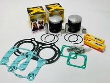 Yamaha Banshee YFZ 350 64mm 64 Pro X Pistons Piston Set Athena Gaskets Kit NGK