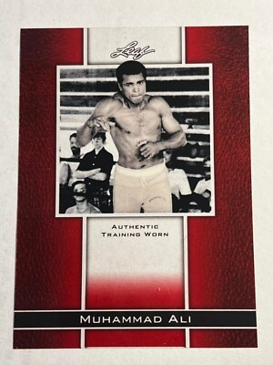 2011 Leaf Metal Prismatic Red Muhammad Ali MISSING # & Training Worn Piece #35