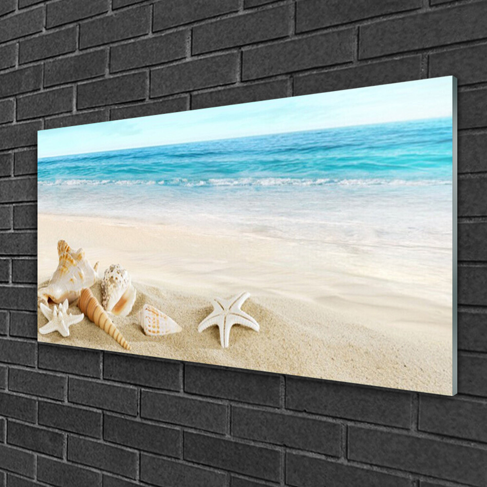 Tableau sur verre 100x50 paysage de plage pour instaurer le calme et masquer un mur vide