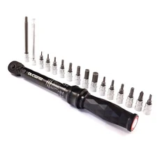 DLC Diamond Torque Wrench Golden 1/4" 1-25Nm / 8.9-221 In-lb Reversible Gauge