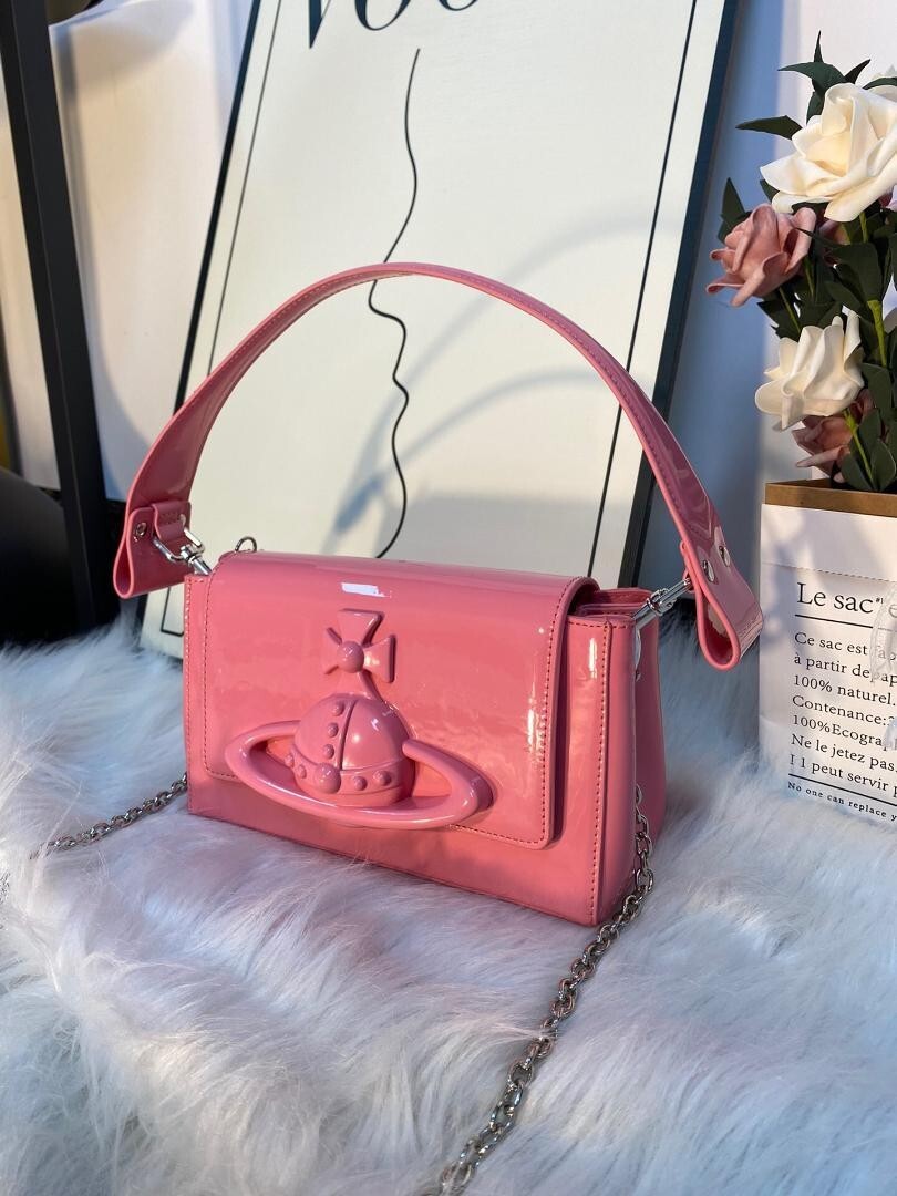 Vivienne Westwood Hazel Shoulder Bag Pink NEW 202409M | eBay Vivienne Westwood Hazel Shoulder Bag Pink NEW 202409M | eBay