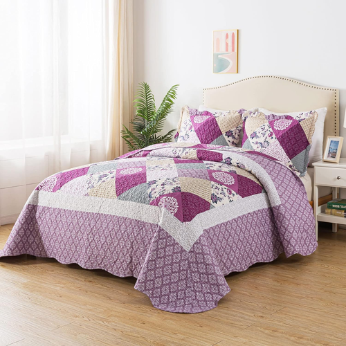 Oversized King Bedspreads 120X120-3 Pcs California King Quilt, Extra Large Quilt - Picture 2 of 7